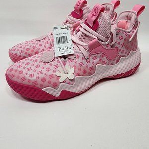 ADIDAS Harden Vol 6 Monogram Pink Cloud Basketball Shoes Men's Size 11.5 GW9033